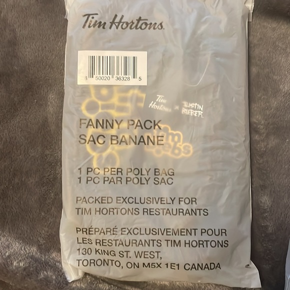 Brand New Timbiebs Justin Bieber X Tim Hortons Fanny Pack - Picture 2 of 4